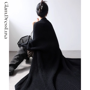 Chunky Knit Long Gown/2color_K43