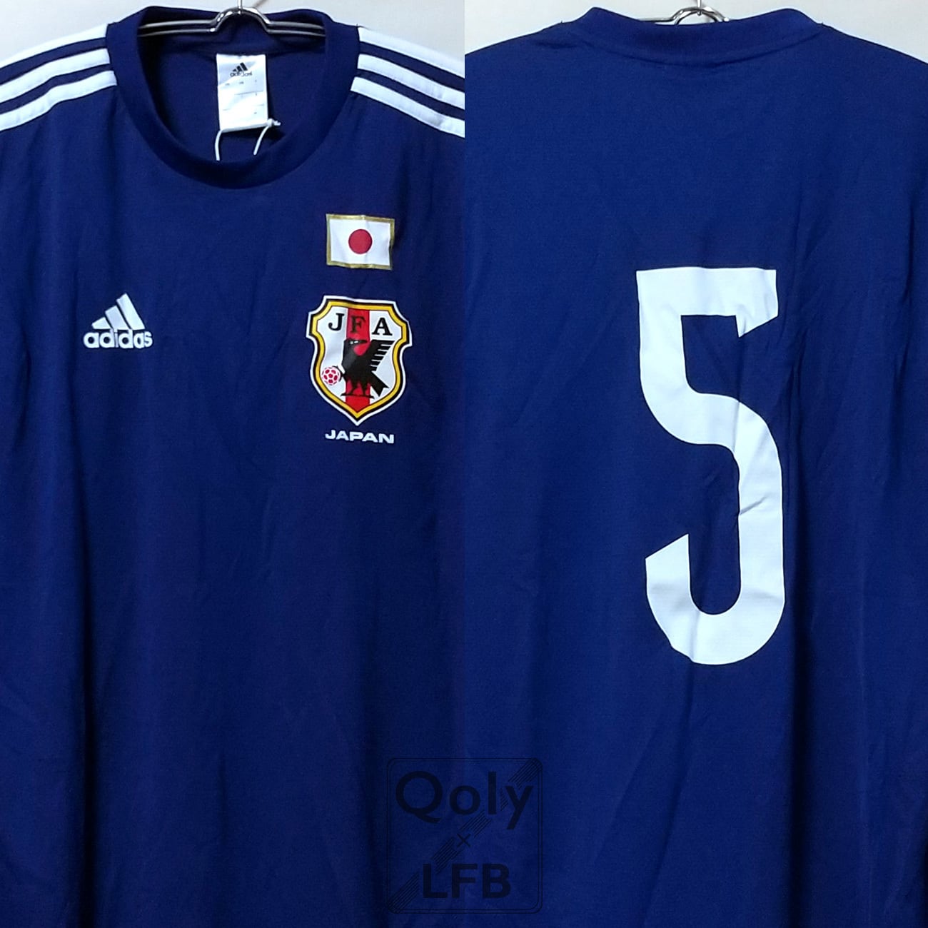 日本代表 2014 adidas ホーム レプリカTシャツ No.5 ジャパンブルー