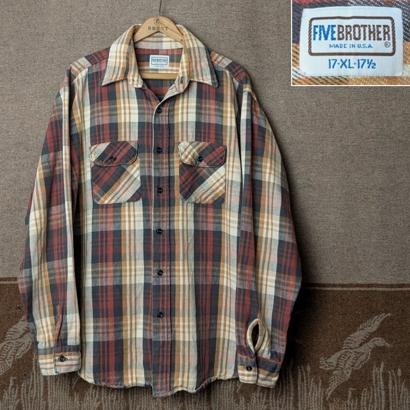 90s WOOLRICH Shadow Bark Camo Chamois Flannel Shirt (M) | Wonder