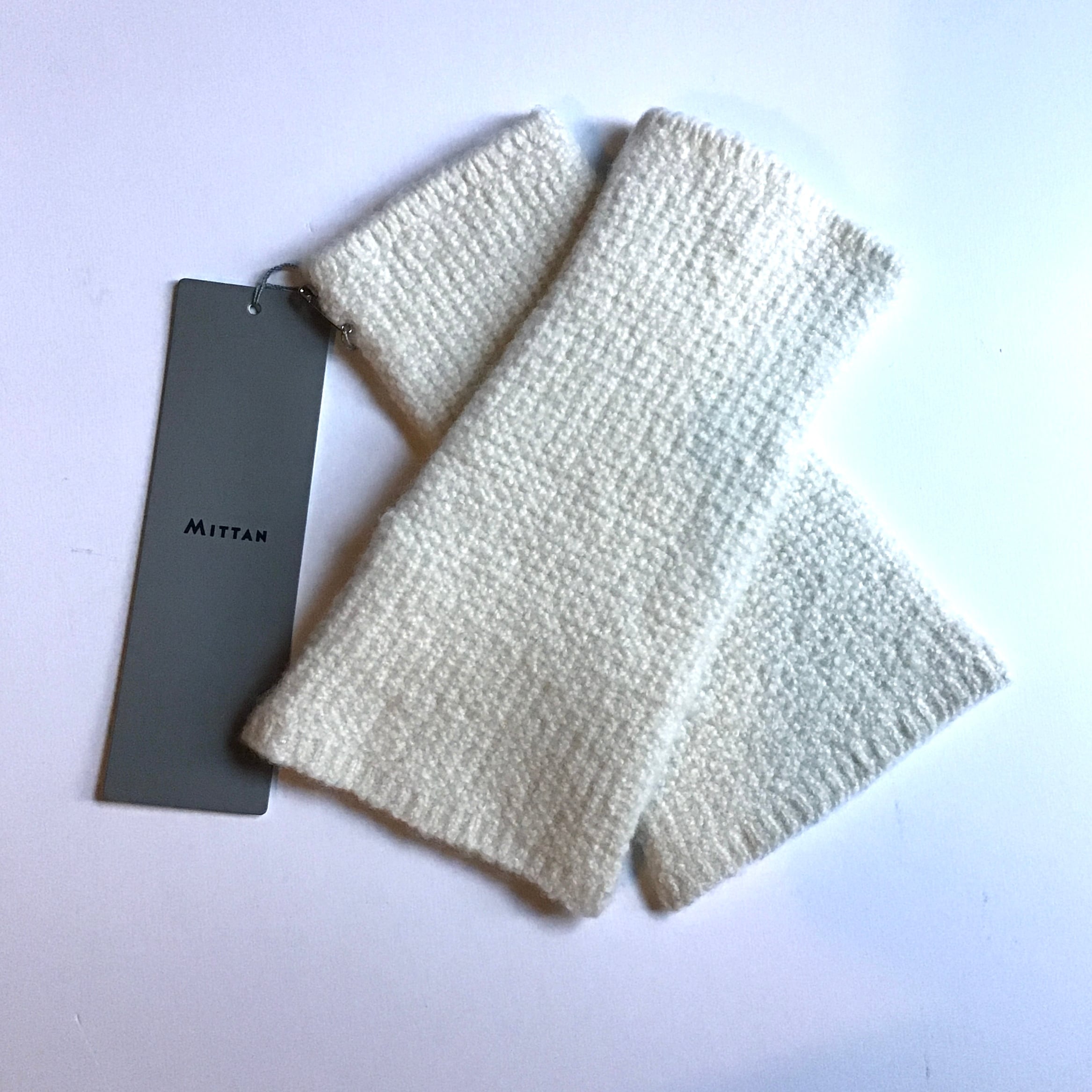 MITTAN KNA-04 カシミアわた手甲 白