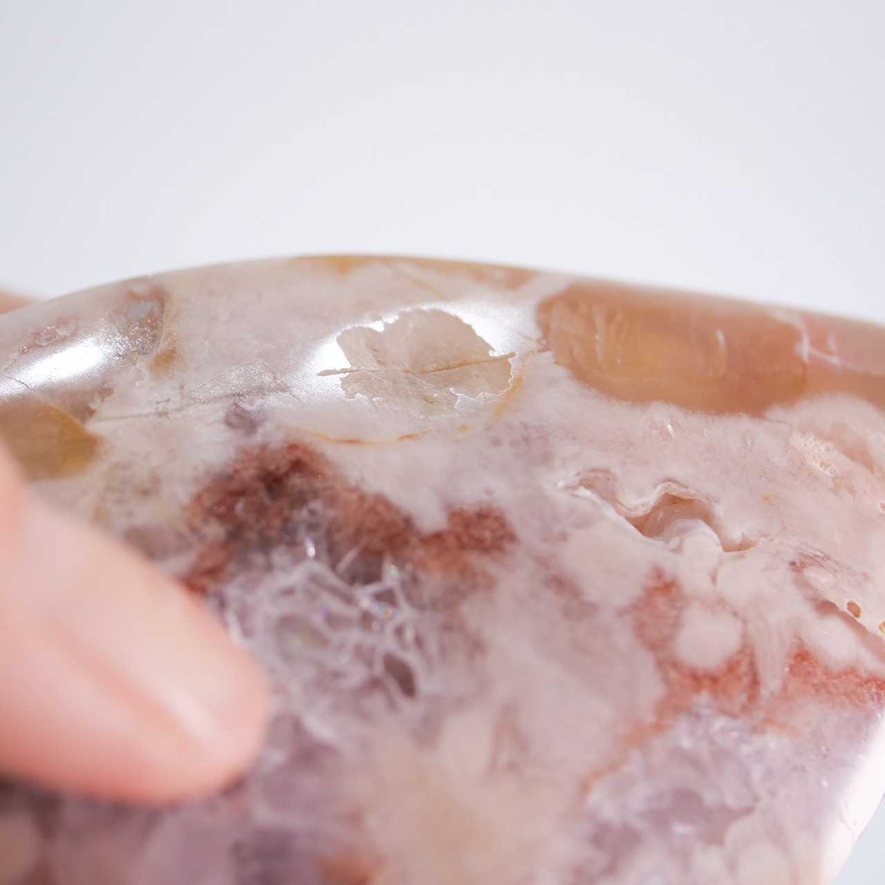 フラワーアゲート ピンクアメシスト / フレイム