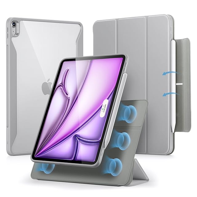 ESR iPad Air 13インチ ケース M4/M3/M2（2026/2025/2024）対応 着脱式