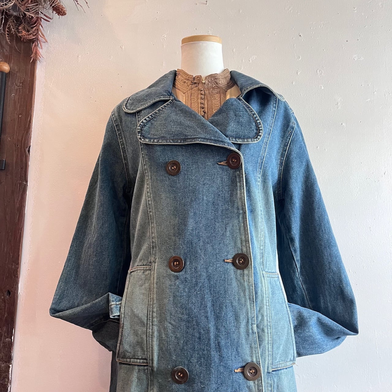 denim trench coat /ヨーロッパ古着デニムトレンチコート | MOTHER  