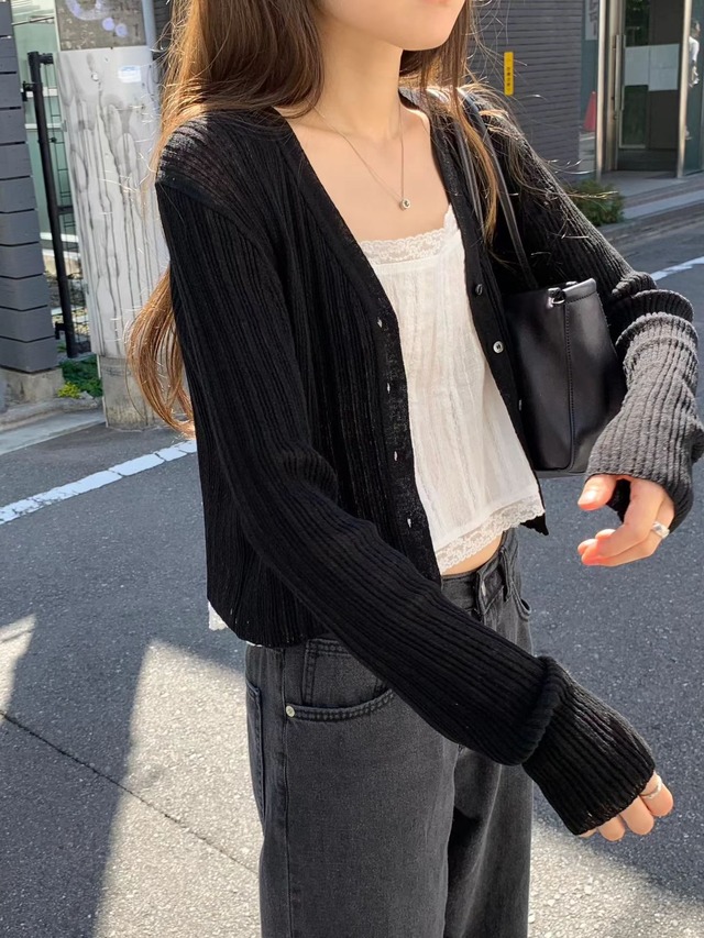 (OUNCE) open lace blouse