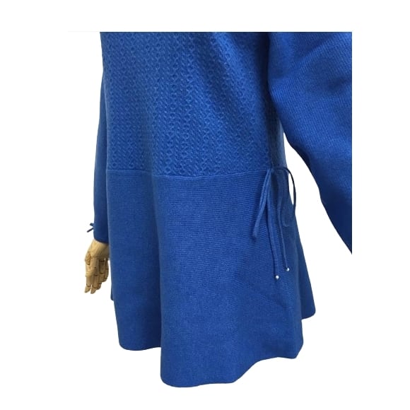 スーパービューティー ニット ケーブル編み 切替ニット チュニック