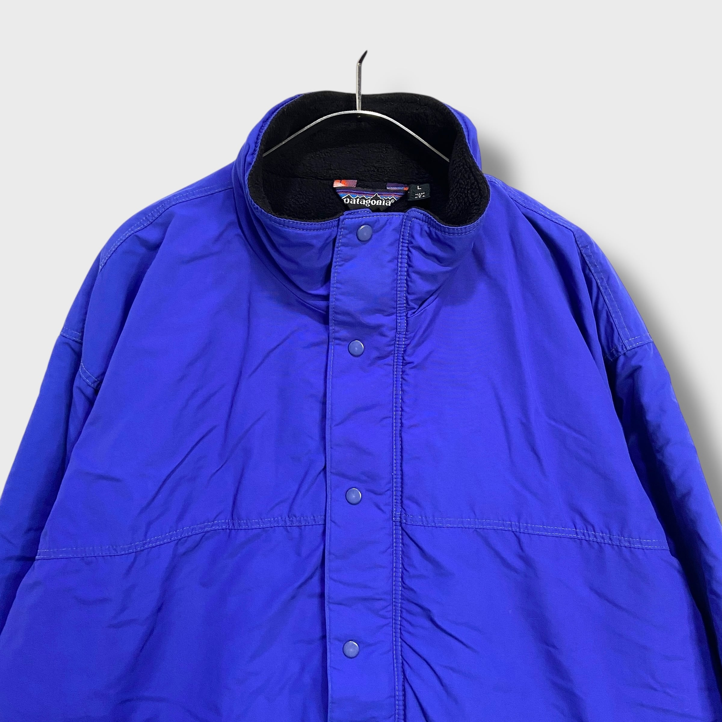 珍品レア PATAGONIA パタゴニア シンチラサーク USA製 アメリカ製 80s USA製 パタゴニア シンチラサークジャケット ナス紺 L 三角タグ