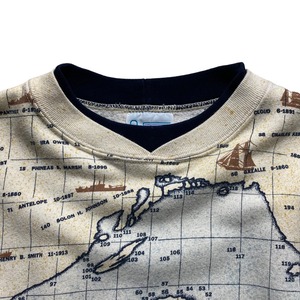 vintage 1990’s print sweat “SHIPWRECKS OF THE GREAT LAKES”