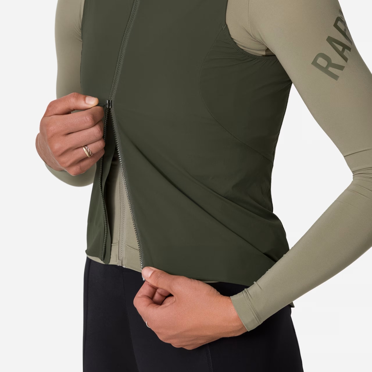 WOMNE'S PRO TEAM GILET DARK GREEN/WHITE