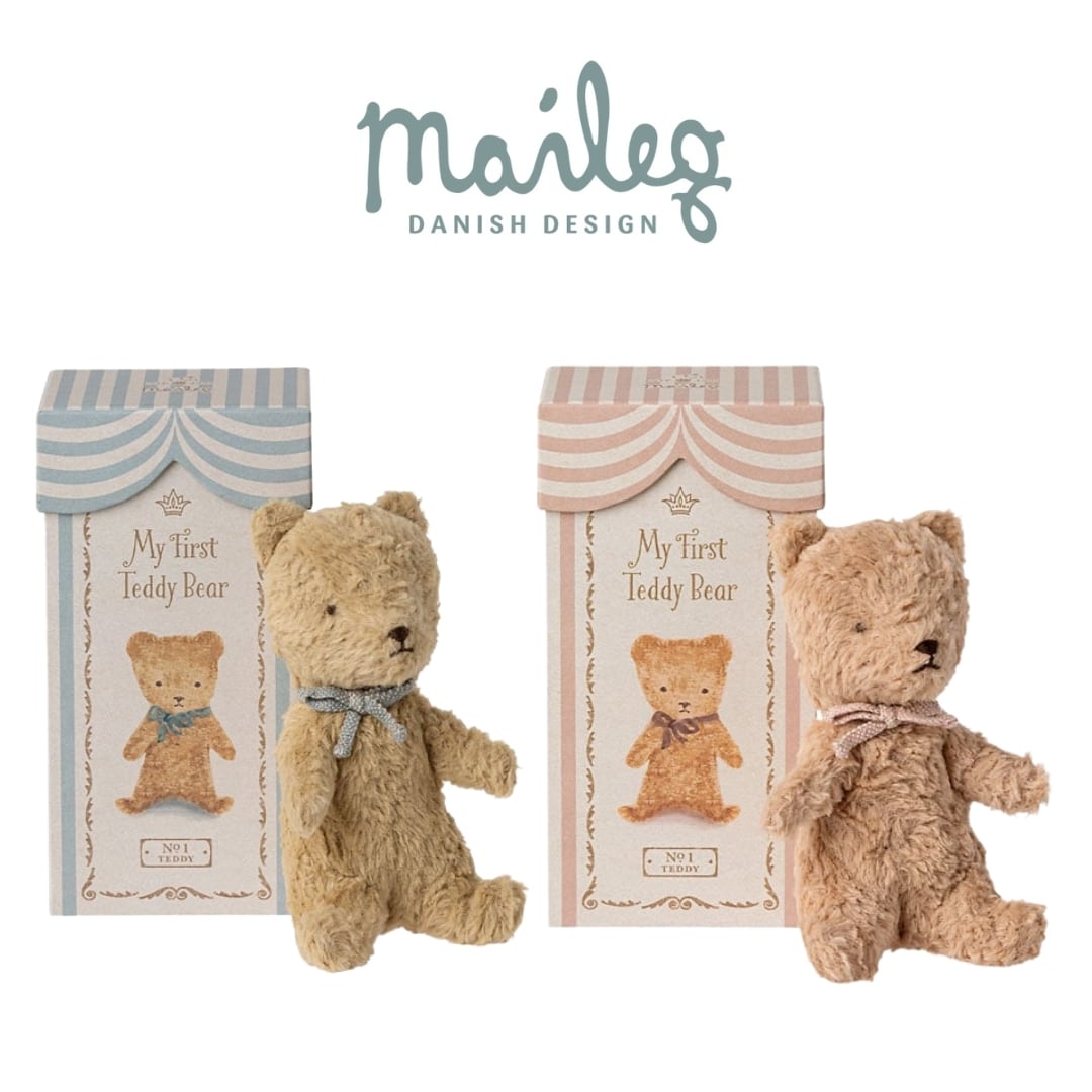 Maileg メイレグ | マイファーストテディ ピンク ブルー くま