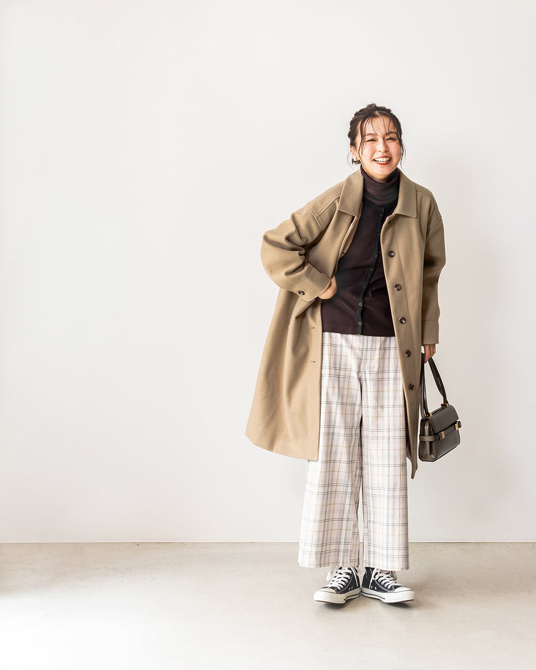 ステンカラーロングコート NIJP5645 | Keitto NORTHERNTRUCK LILASIC