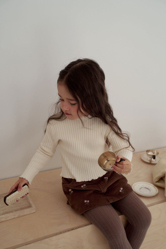 【 Momo Ann / 予約 】Cozy ribbed T