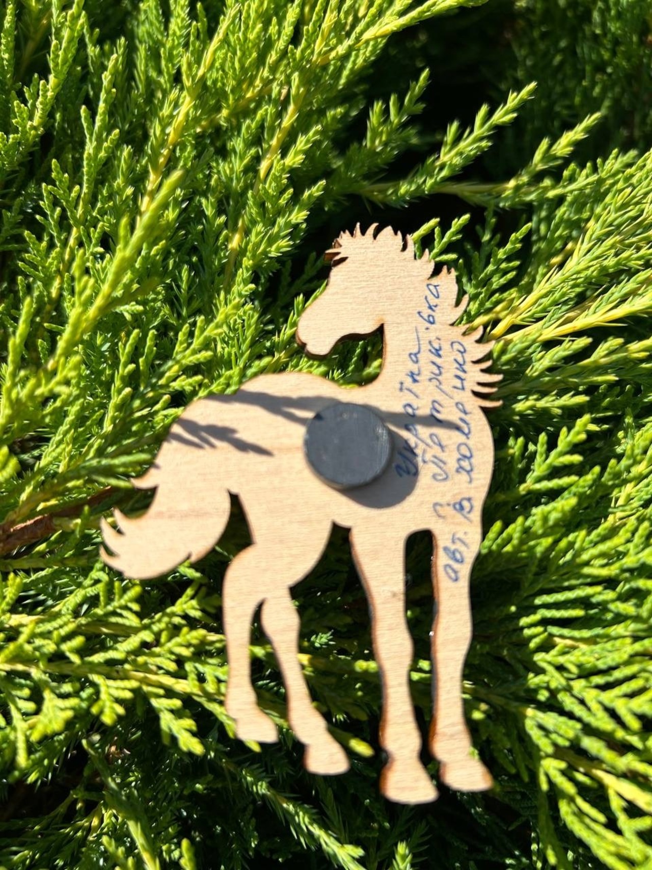 ペトリキフカ塗り　木製マグネット 　ホース　馬（Khomenko作） - 3