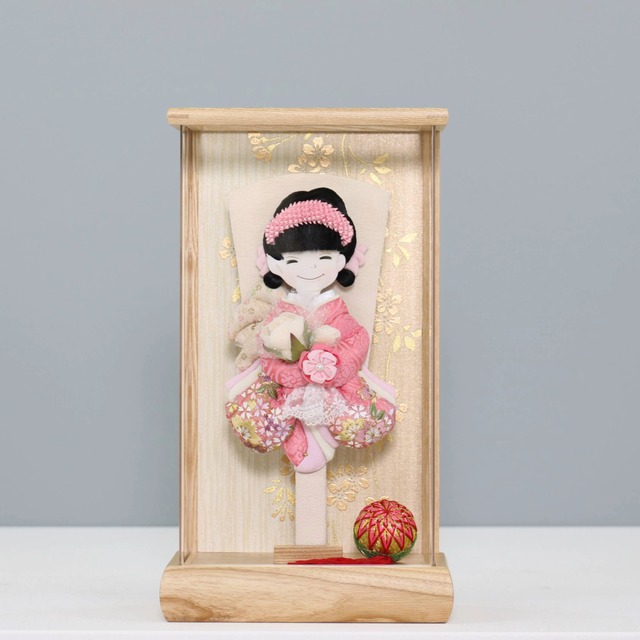 【和奏 振袖羽子板 9号】 羽子板飾り アクリルケース飾り 羽子板｜桜｜アクリル仕様｜和モダン｜コンパクト