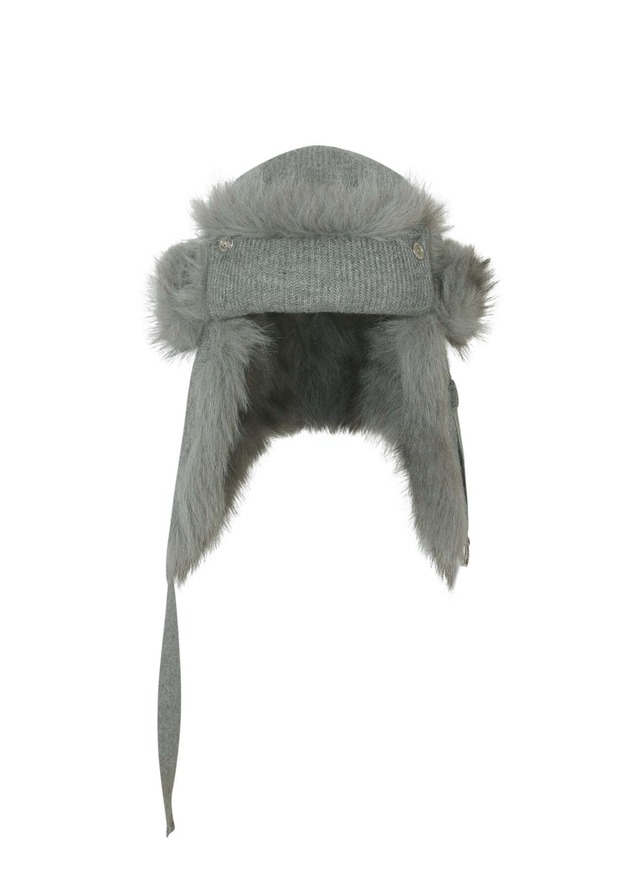 [BOHEMIAN SEOUL] COZY FUR BEANIE, GRAY 正規品 韓国ブランド 韓国通販 韓国代行 韓国ファッション bohemseo ボヘミアンソウル