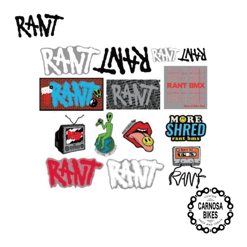 【RANT】More Shred Sticker Pack [モアシュレッド ステッカーパック]