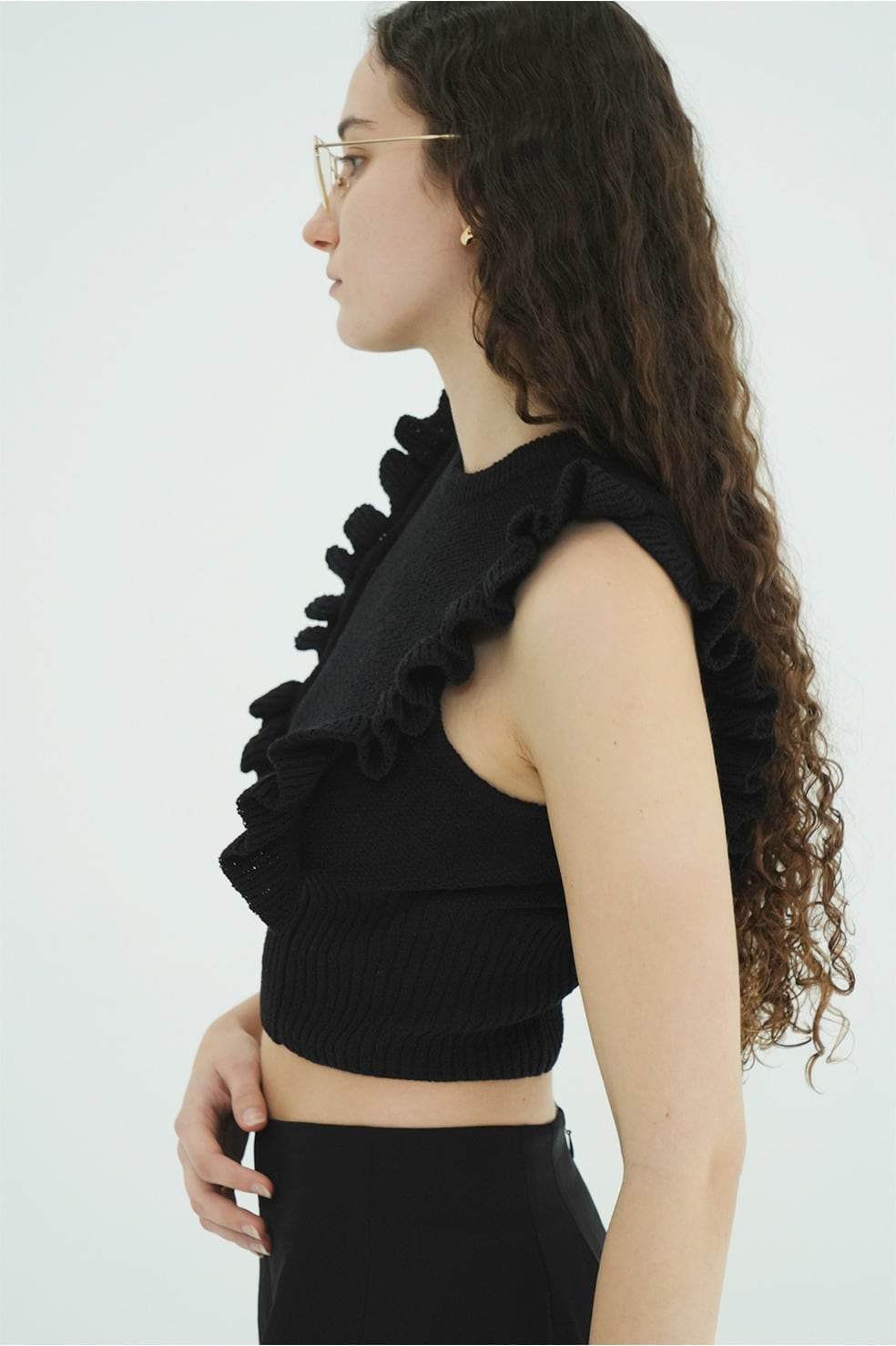 CLANE W BALLOON SHORT KNIT TOPS 3色展開 | FLICKA ASHIYA