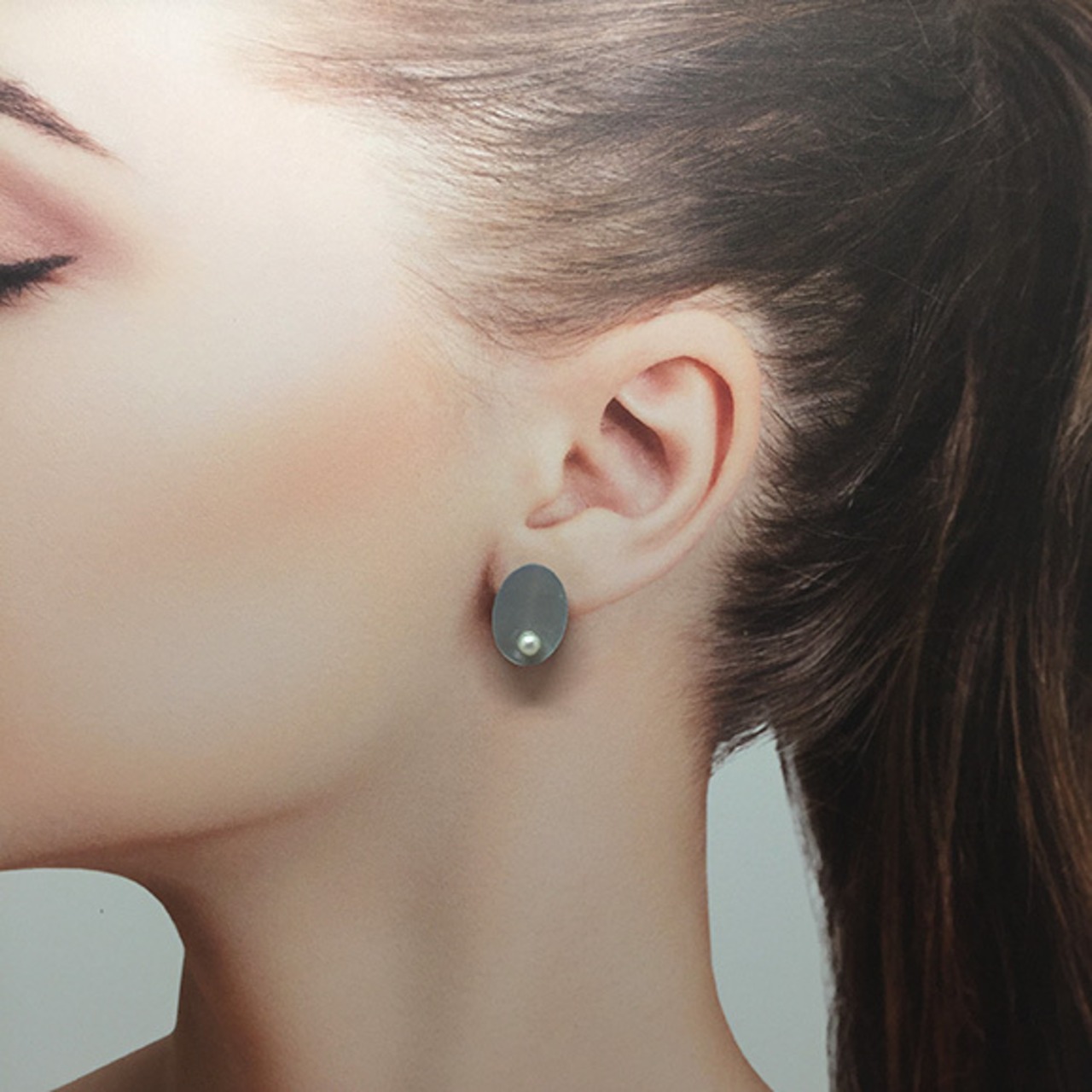 スタイリッシュ オーバルシェル・パール スタッド ピアス＆イヤリング sl5_8_3_0519pp03-sl5_8_2_0519pe04