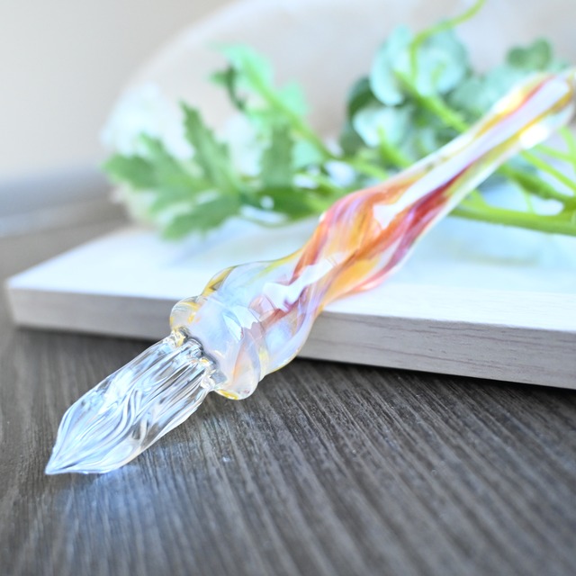 ガラスペン　赤　95