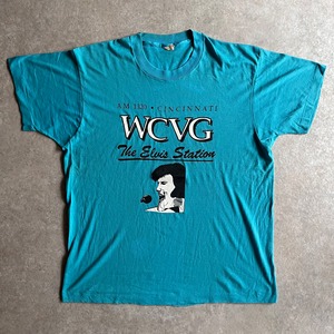 1980s  SCREEN STARS "WCVG  The Elvis Station" Tee  XL  Made in USA