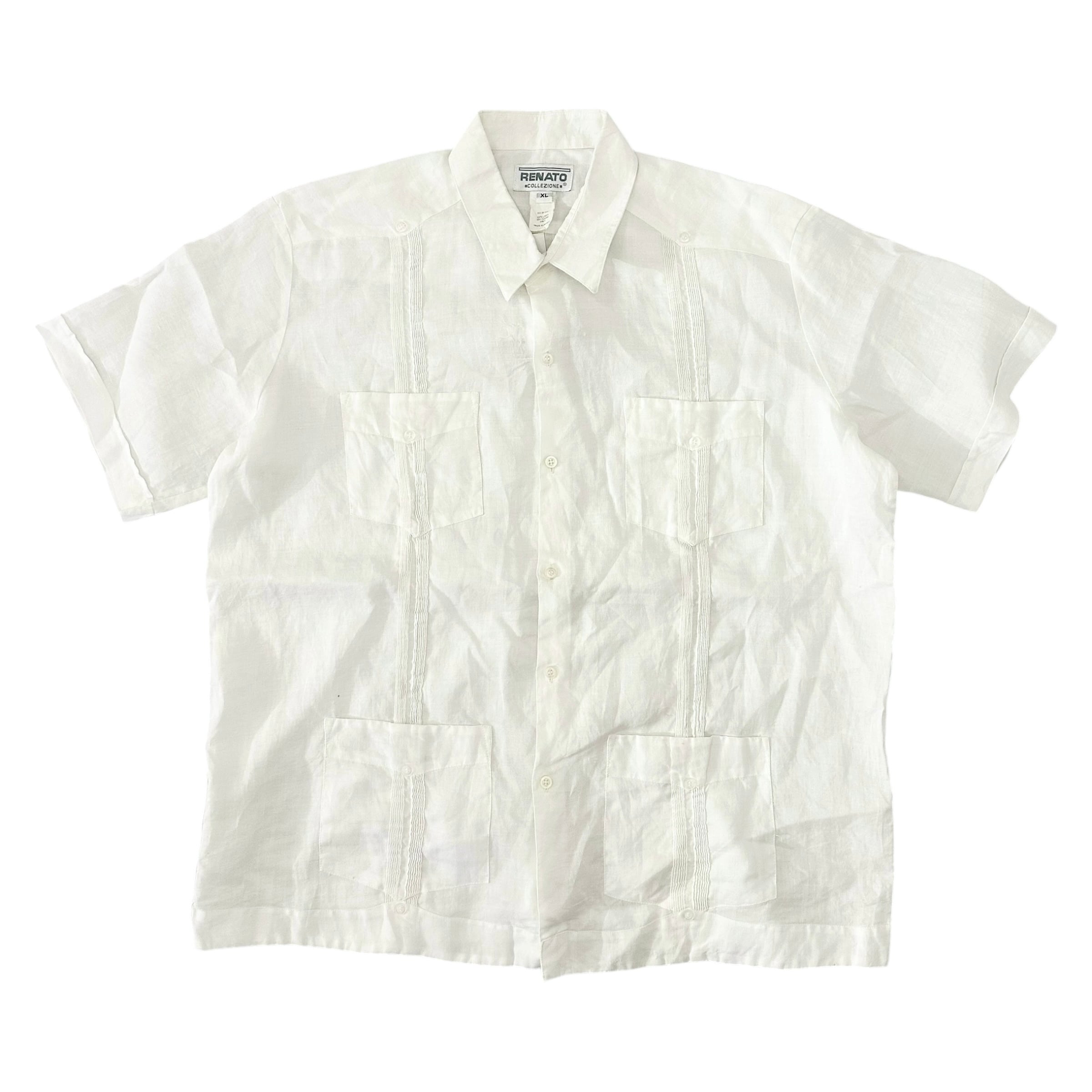 90s キューバシャツ cuba shirts ピンタック　ホワイト 90s CUBA SHIRT | BerBerJin Yuhodo