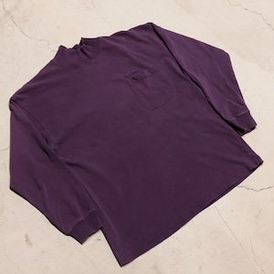 ⊕1980s EDDIE BAUER MOC NECK SUT SEW PURPLE