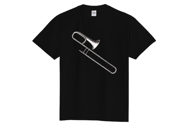 トロンボーンのＴシャツ(黒)