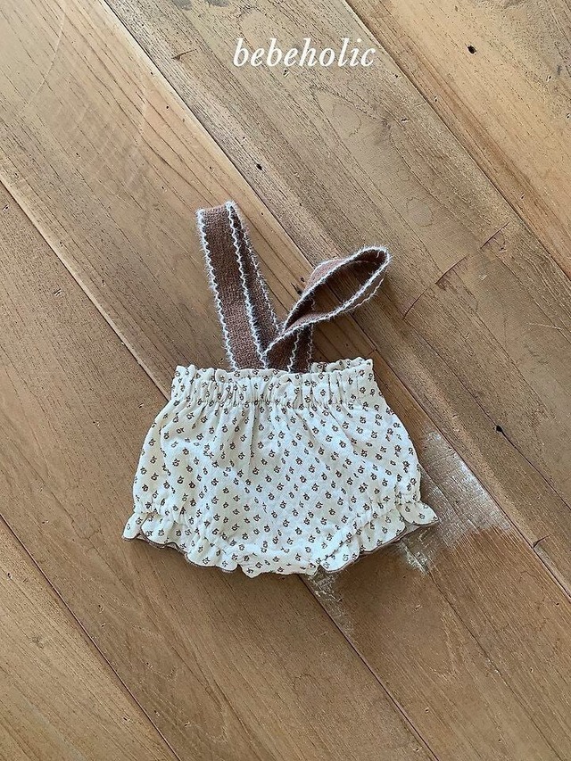 予約⌇BEBEHOLIC / Leaf suspender bloomers