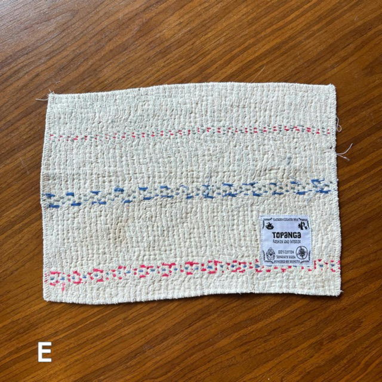 TOPANGA Kitchen India Vintage Lalli Quilt Tea Mat 19Type 30×20cm 　インドヴィンテージラリーキルト　ティーマット 20種　【メール便可】