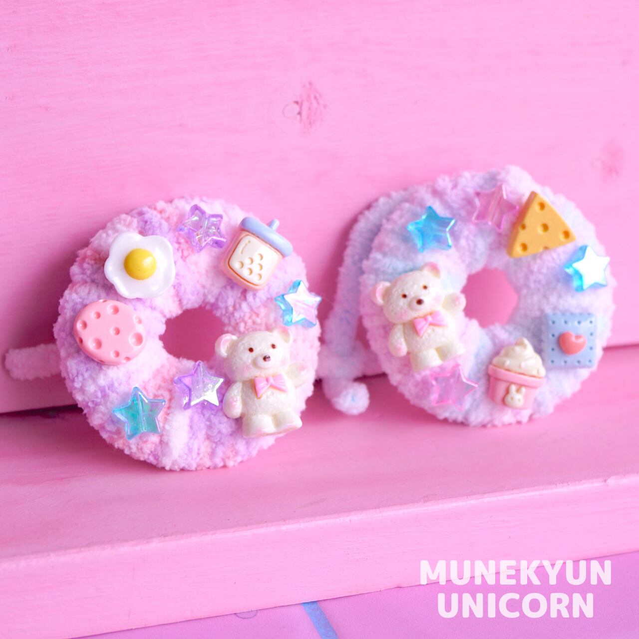 L050【キット】もこもこ毛糸のミニリースオーナメント【1個分  