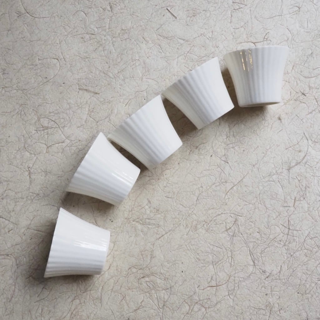 色原 昌希/白磁 リンカ茶杯