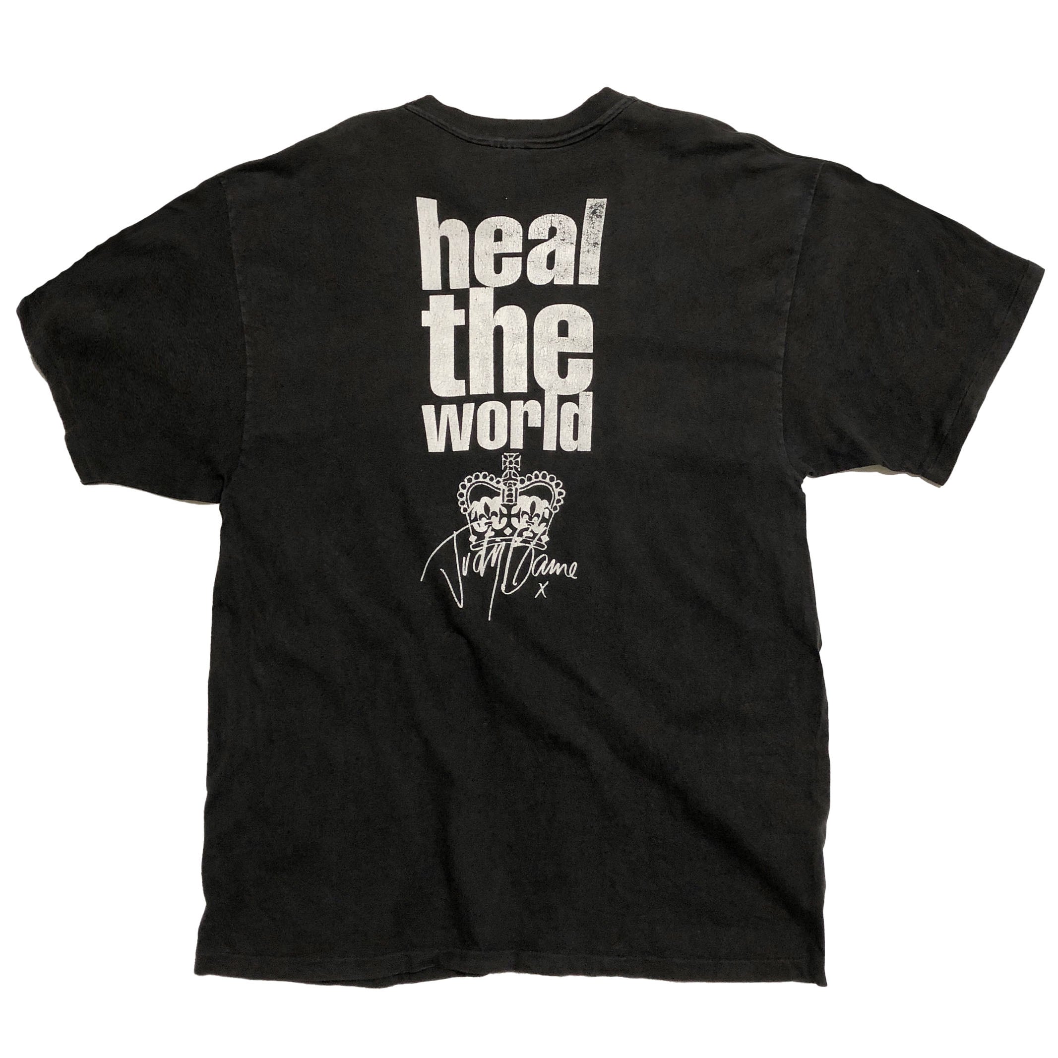 90s ジュディ・ブレイム Judy Blame heal the world Tシャツ 黒 【XL ...