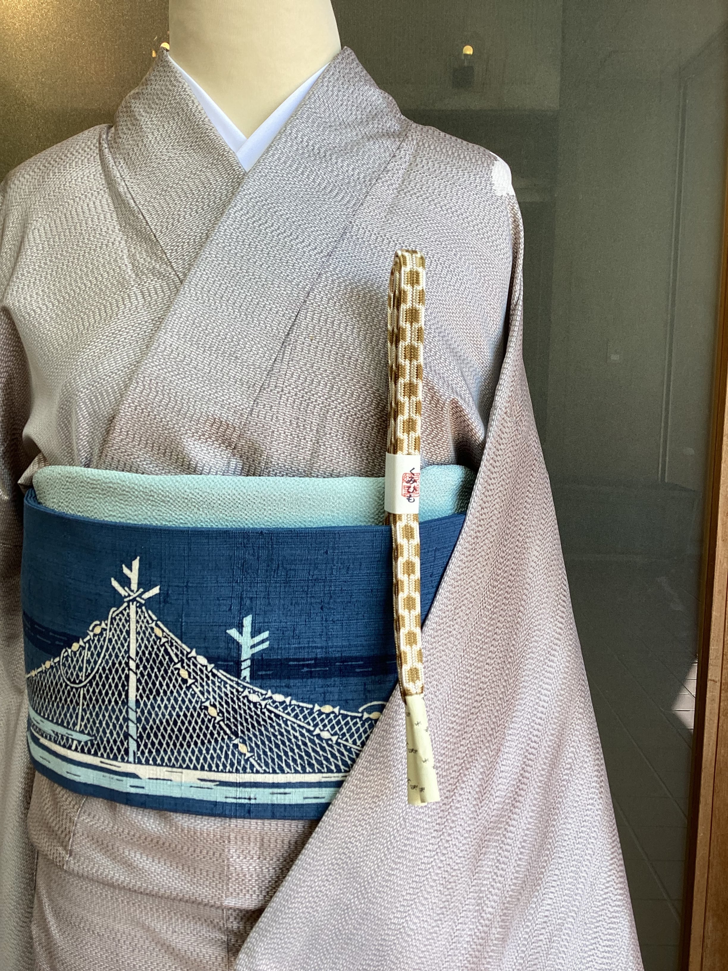 作家もの　付け下げ　友禅　鳥　松竹梅　紋無し　着物　049k 作家もの 付け下げ 友禅 鳥 松竹梅 紋無し 着物 049k 【公式通販】