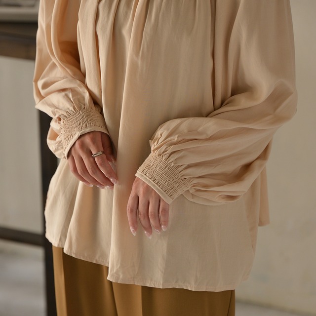 shirring raglan sleeve blouse 10019