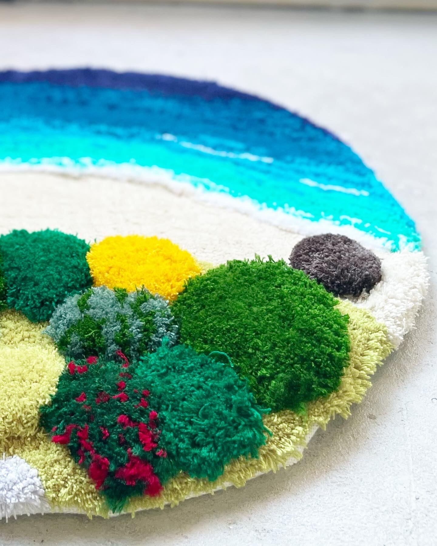 受注販売【森＆海ラグ】南の海と森 60cm | Pay ID