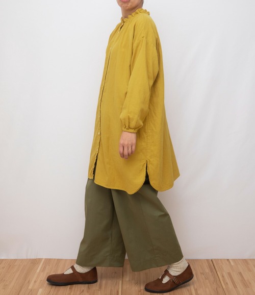 SUN VALLEY サンバレー / 製品染め コットン ダブルガーゼ 2WAY チュニック