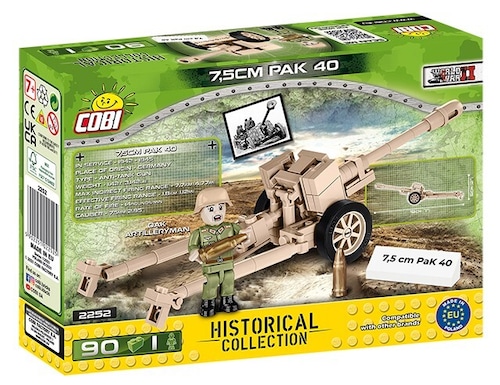 Cobi #2252  7.5cm Pak40 対戦車砲