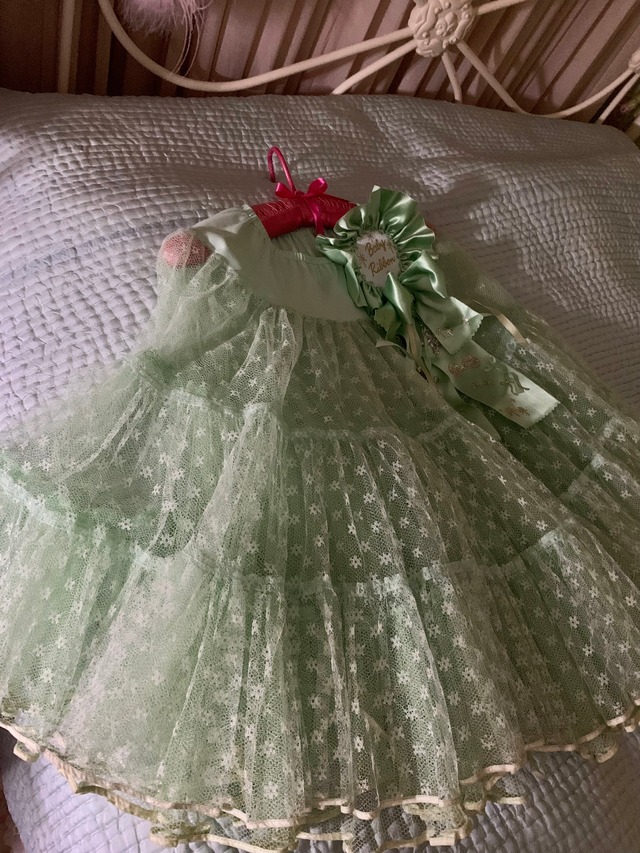 ヴィンテージペチコート ロゼット付 (211114)