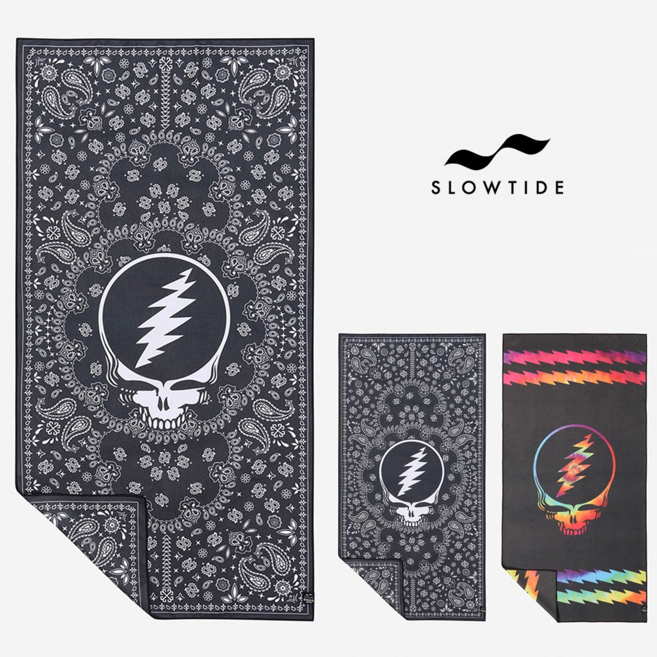 スロータイド SLOWTIDE タオル グレートフルデッド コラボ Performance Quick-Dry Travel Towel STQD059