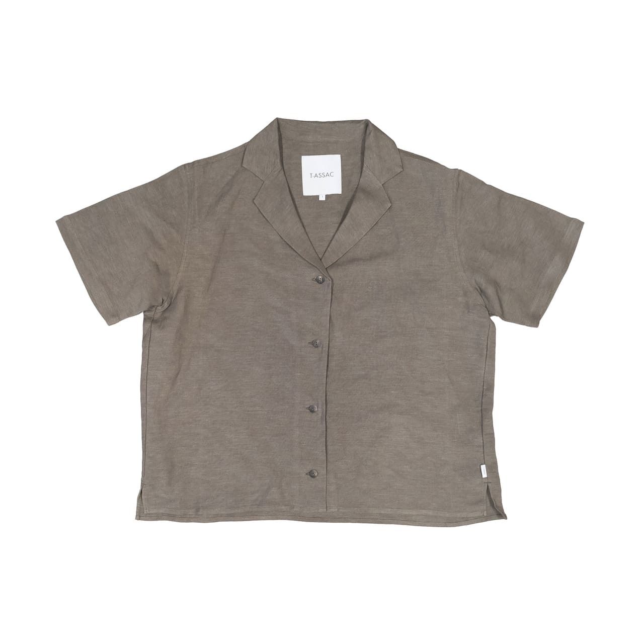 LINEN SH SS / OLIVE DRAB