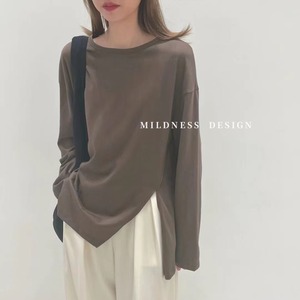 スリット入り ルーズカットソー　AJ2085-280