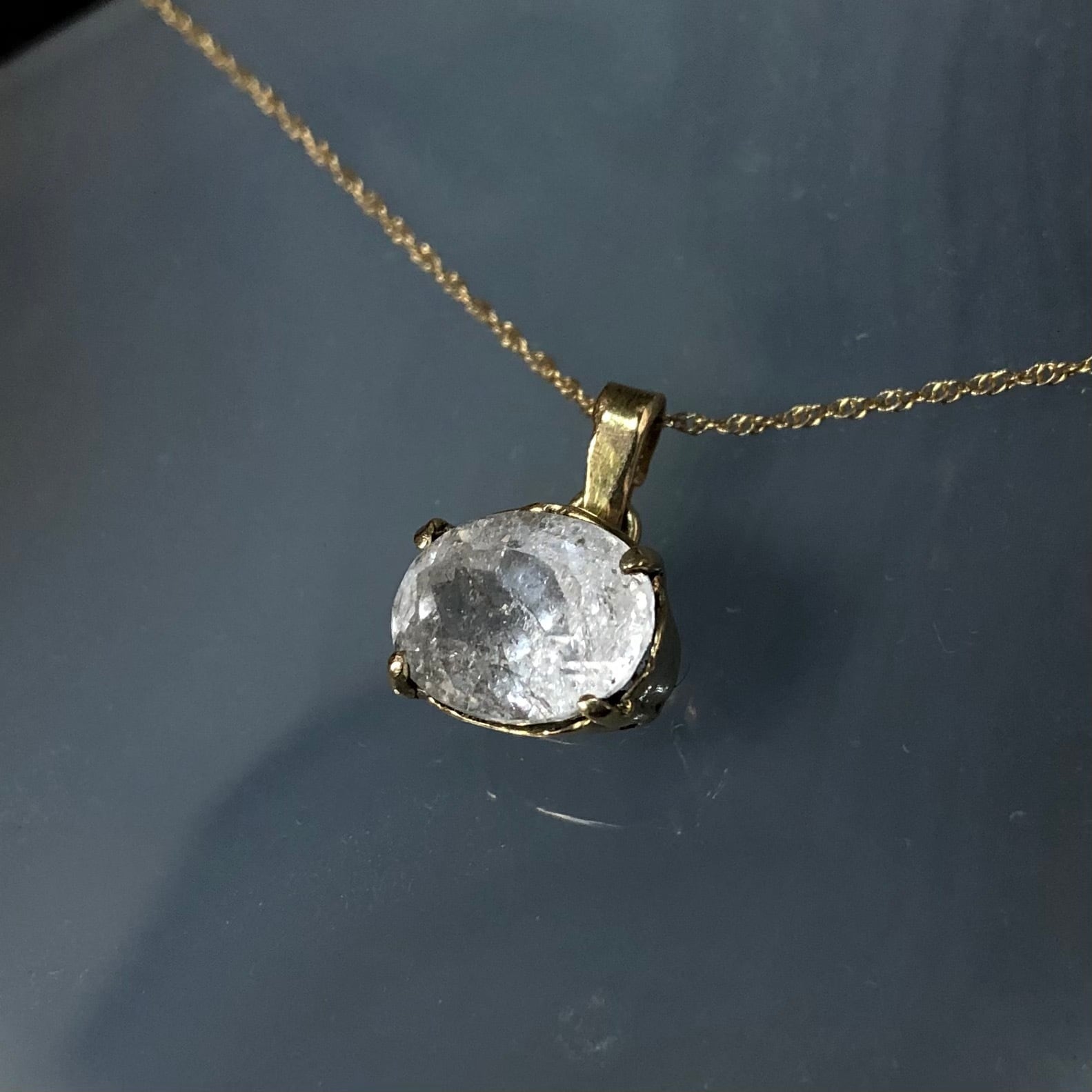 ロシア産フェナカイト k14ゴールドペンダント | Eden gemstone-Jewelry powered by BASE