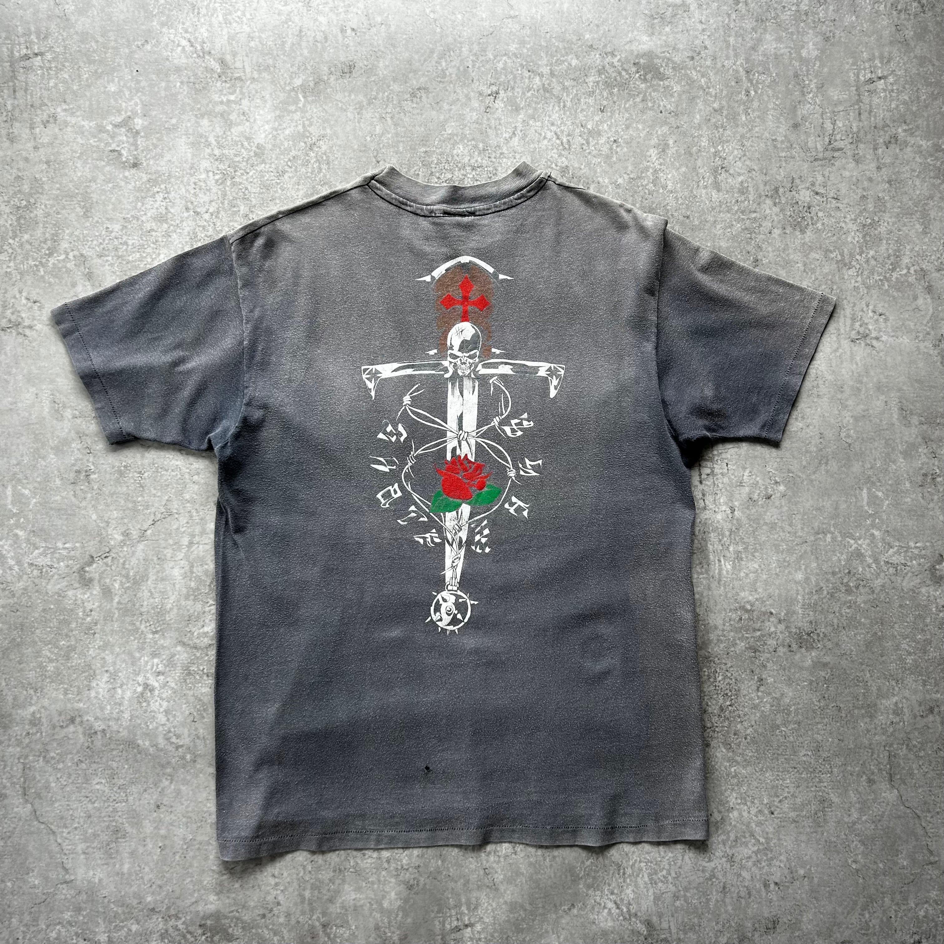 80s マイケルジャクソン ツアーtシャツ ホワイト L デッドストック