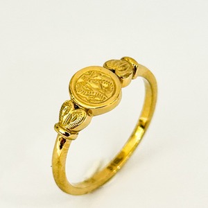 【 SALE 】コインリング　イエローゴールド