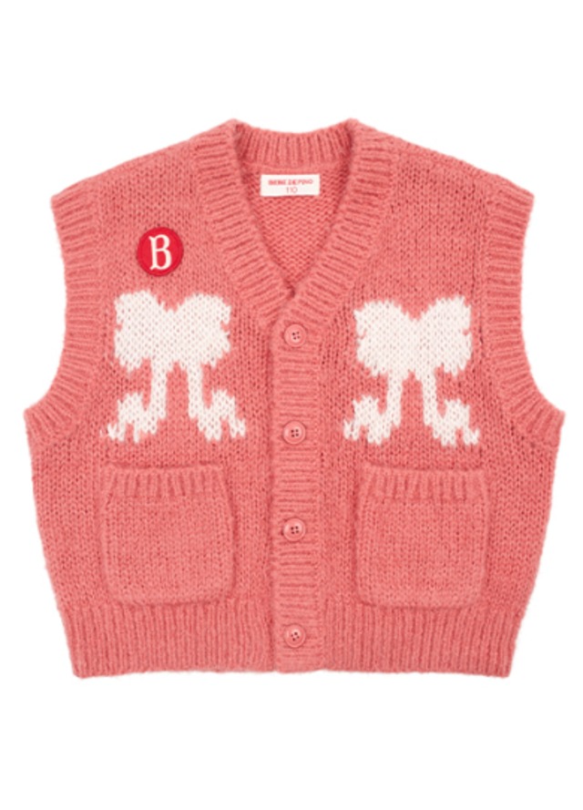 [BEBE DE PINO] Ribbon baby velvet frill collar jumper 正規品 韓国ブランド 韓国ファッション 韓国代行 韓国通販 ベベドピノ bebedepino 日本 店舗 韓国 子供服