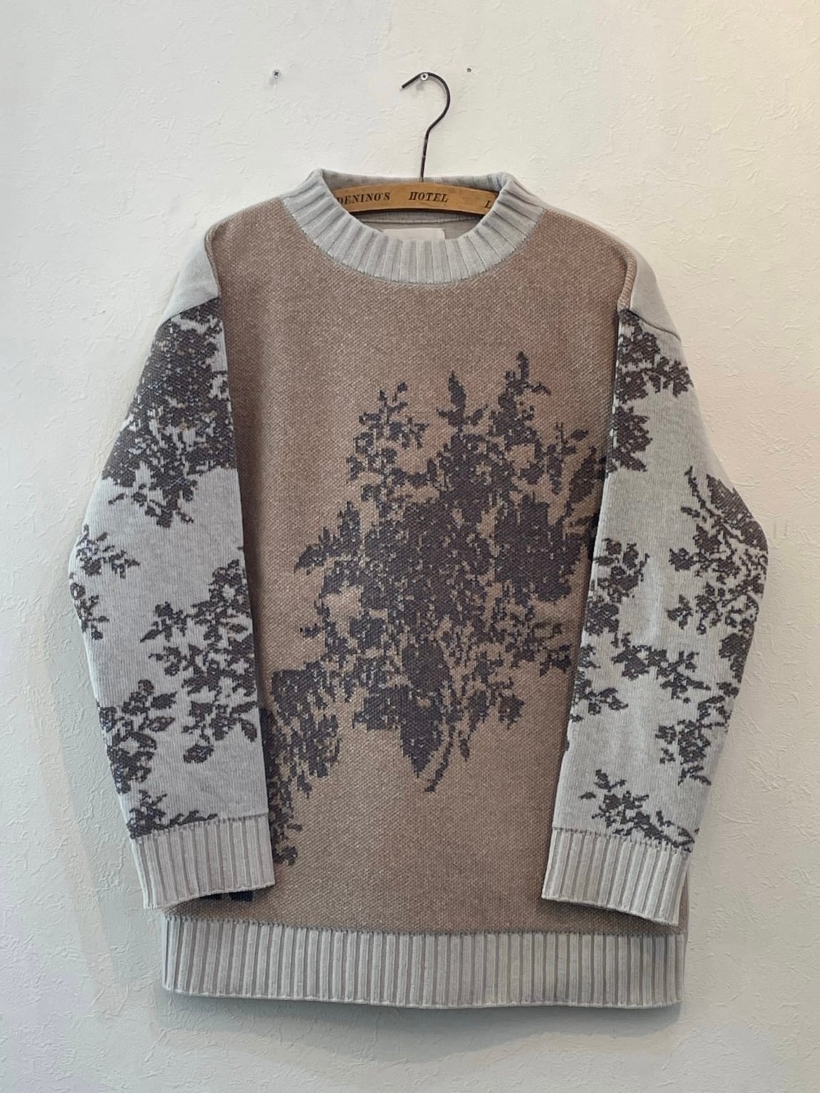 GASA 13233-06209 花柄ニットセーター flower kunt swearter