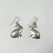 Vintage ZIRKUS Sterling Rabbit Dangle Pirced Earrings