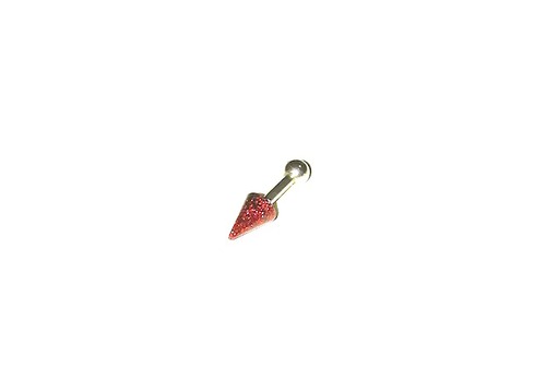 S✴︎CORNバーベル RED (ピアス)・Straight barbell "RED S✴︎CORN"(ear piercing)