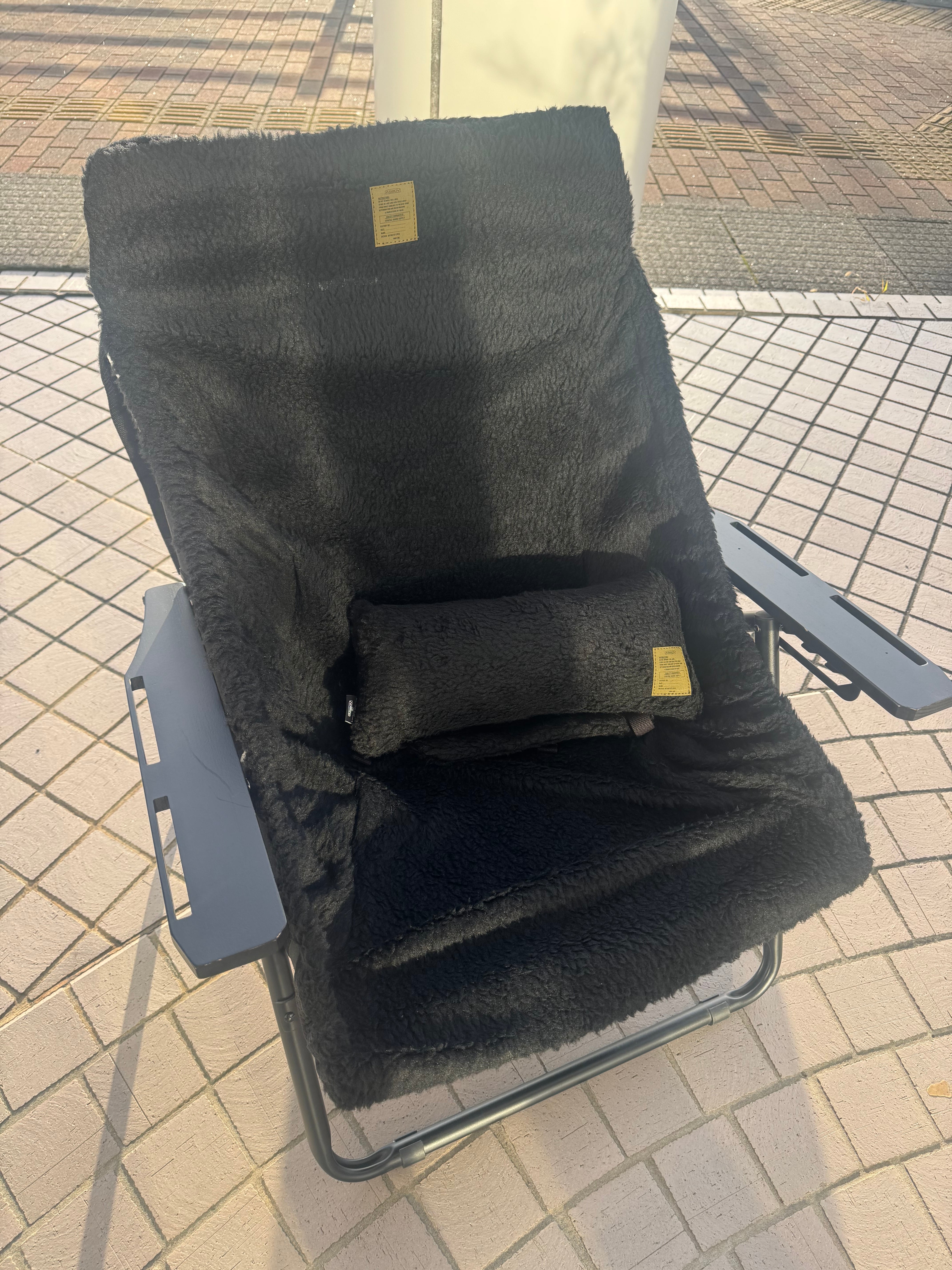 DAIS×PW PICNIC LEATHER STOOL | OLIVE OUTDOOR EQUIPMENT