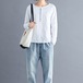 トップス Tシャツ ミディアム丈 袖あり 長袖 ラウンドネック 襟付き ストレート 綿 大人可愛い シンプル カジュアル 大人 おしゃれ かっこいい 大人女子 こなれ感 ラフ ルーズ 無地 春 秋 2020 30代 40代 レディース お出かけ 休日 旅行 カフェ ショッピング 観光 着回し 普段使い 韓国系 ファッション 安い L XL 2XL ホワイト ピンク