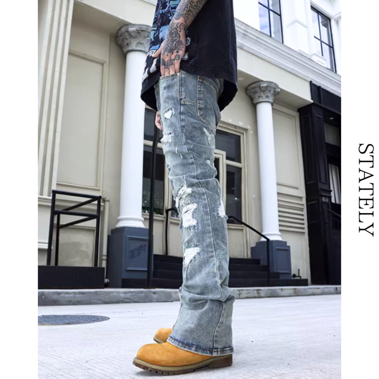 Crash Vintage デストロイデニム_B103・画像2